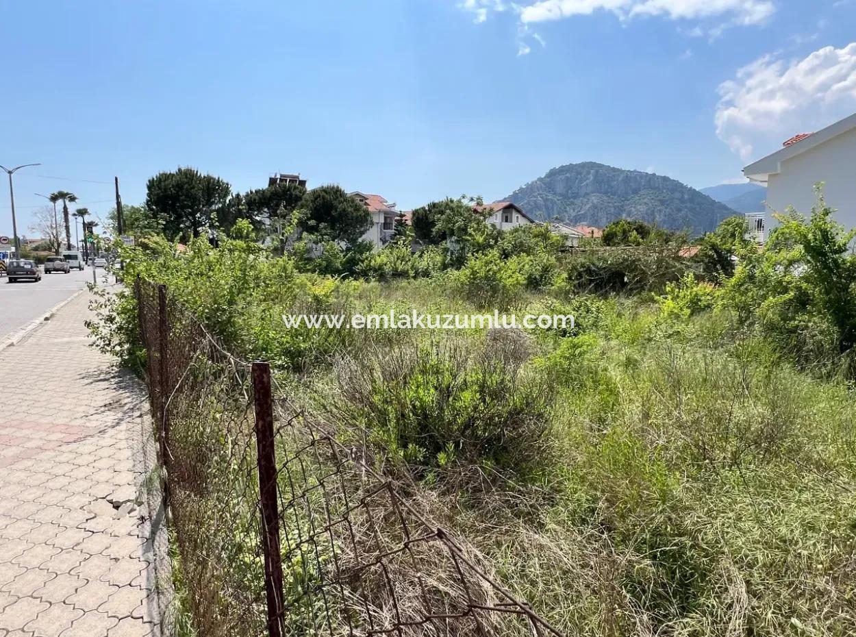 916M2 Gewerbe- Und Wohngrundstück Zum Verkauf An Der Hauptstraße In Dalyan Gülpınar