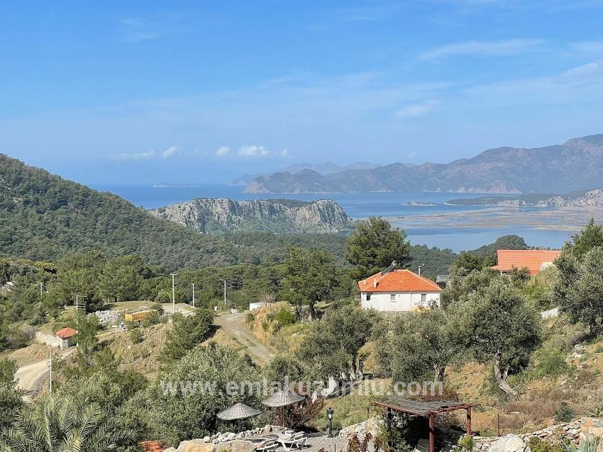 Vip Villa For Sale In Gökbel, On A 5000m2 Plot With Full Sea View.