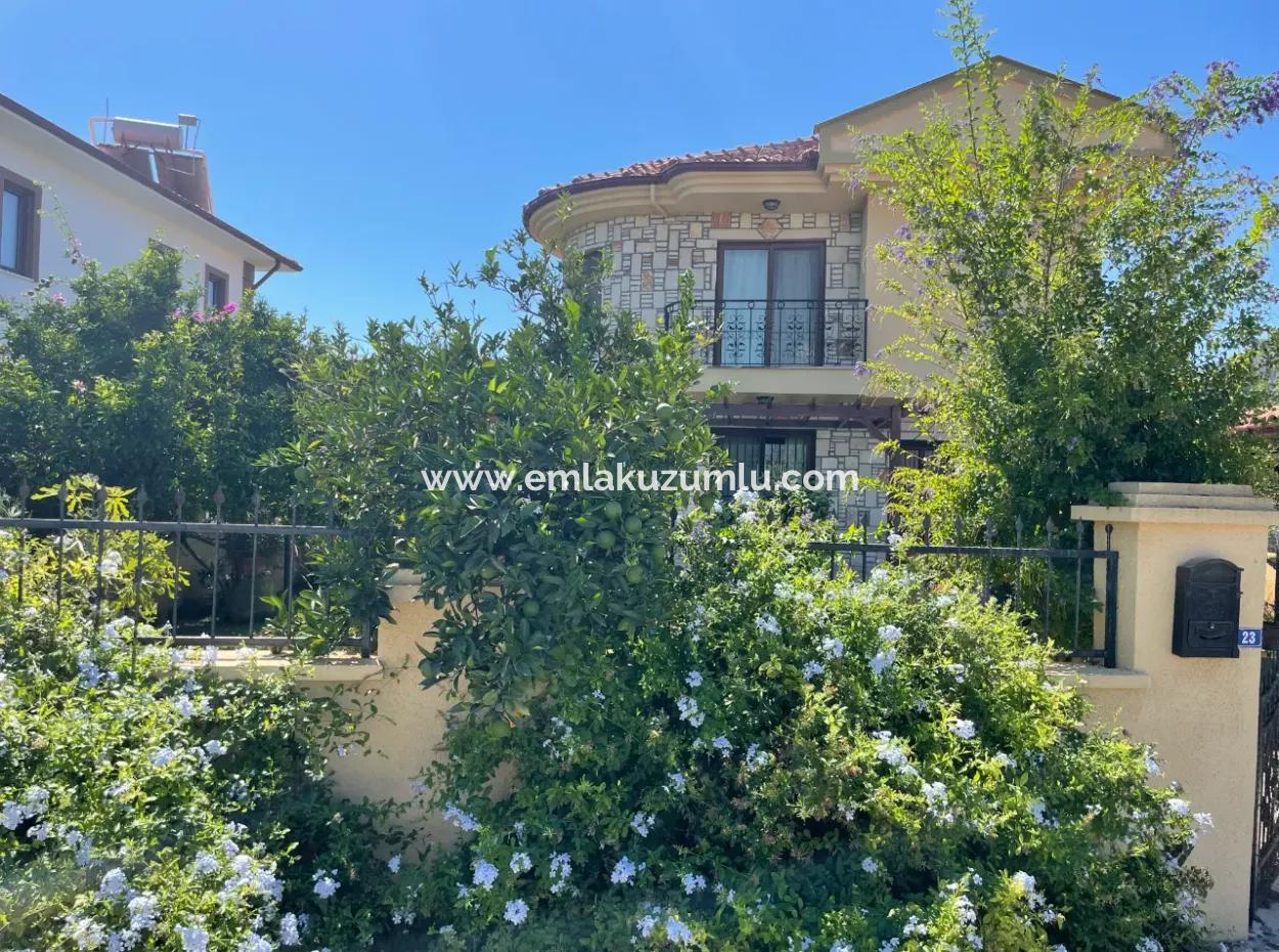 3 1 Villa For Sale In 600M2 Plot In Dalyan Gülpınar