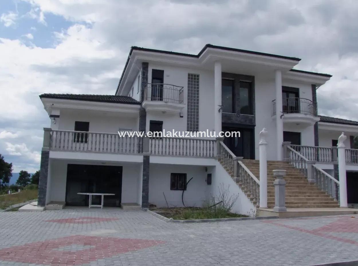 zeytinalanda satilik luks villa koycegiz zeytinalanda 6800m2 arsa full gol manzarali satilik villa