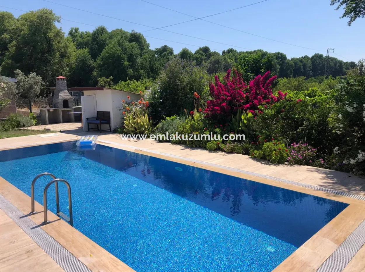 Dalyan Satılık Villa 615M2 Arsa İçinde 3+1 Satılık Villa