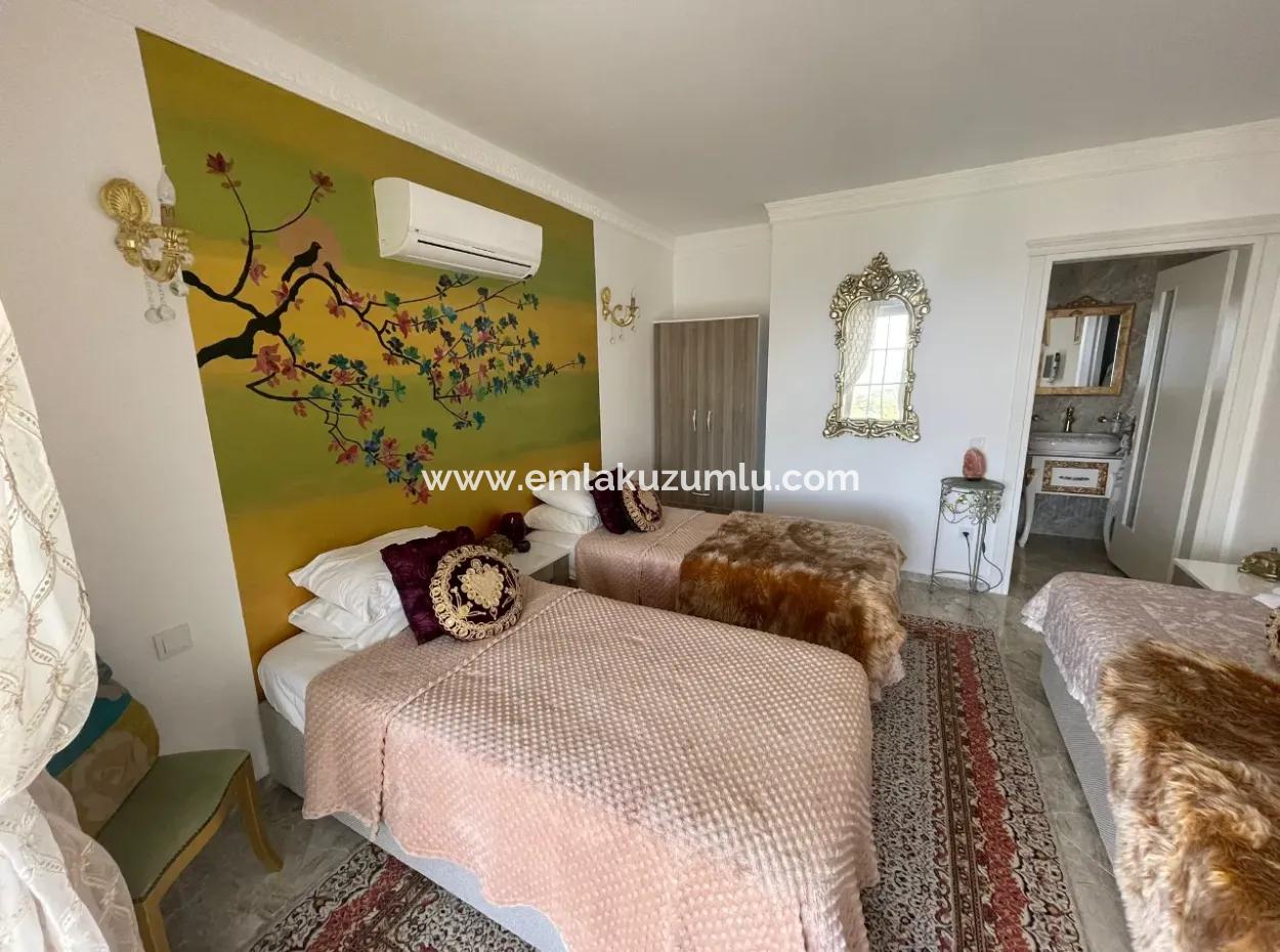 Gökbel'de Full Deniz Manzaralı 5000M2 Arsa İçerisinde Satılık Vıp Villa